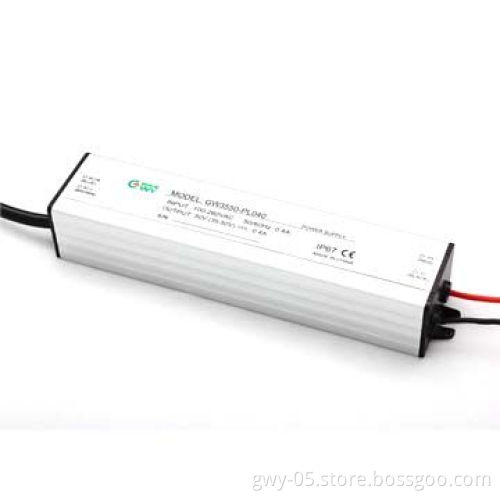 LED power supply with aluminum housing and 170 x 36 x 28mm